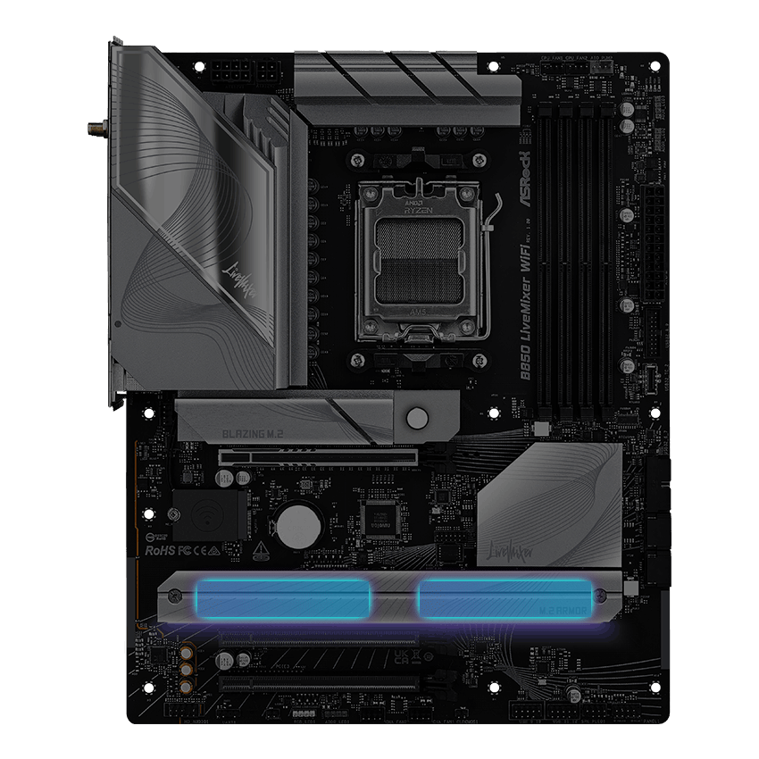 CPU Ryzen7 7700 & ASROCK B850 LiveMixer Amazon.com: ASRock AMD B850 LiveMixer WiFi 7 Socket AM5 Ryzen 9000